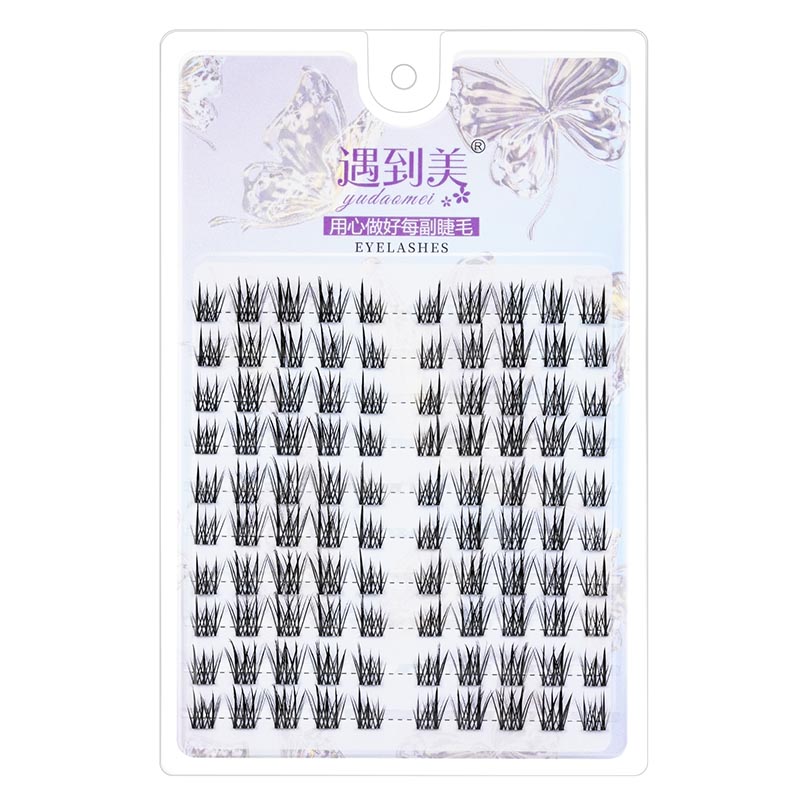 자기 접착성 잘못된 속눈썹 DIY 접착제 무료 단일 클러스터 속눈썹